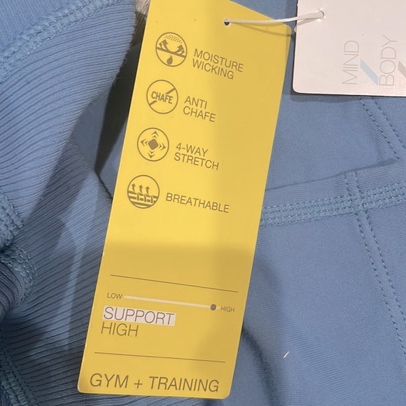 🆕 Zella Moto ribbed high waist ankle leggings Sz Large B9 - Picture 8 of 8